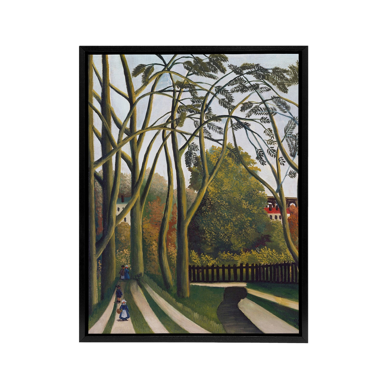 The Banks of the Bievre Rousseau Vintage Black Framed Canvas Wall Art