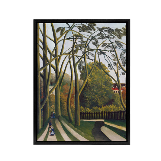 The Banks of the Bievre Rousseau Vintage Black Framed Canvas Wall Art