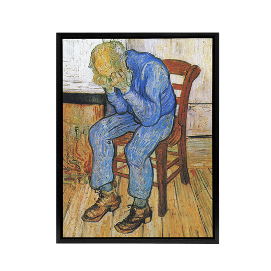 At Eternity's Gate Sorrowing Old Man Van Gogh Framed Canvas Wall Art