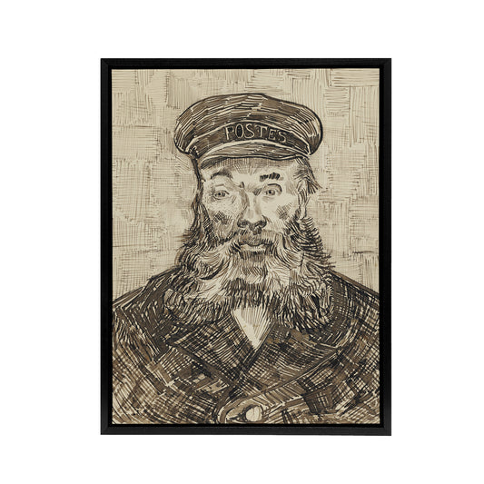 Sketch Portrait Joseph Roulin Van Gogh Vintage Framed Canvas Wall Art