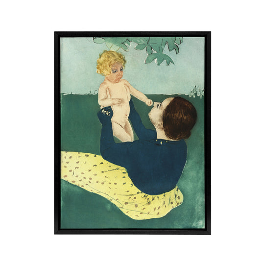 Under the Horse Chestnut Tree Cassatt Vintage Framed Canvas Wall Art