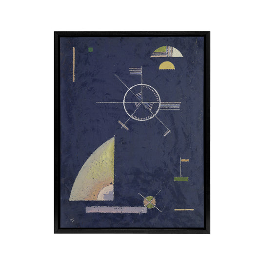Dull Gray Abstract Painting Kandinsky Framed Canvas Wall Art Print
