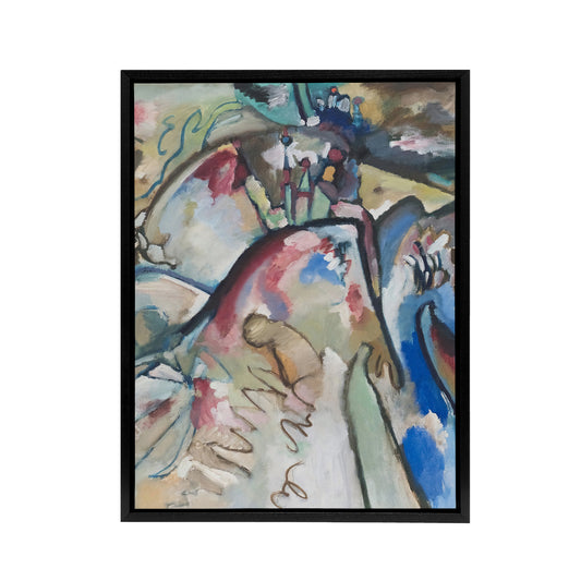 Improvisation 21A Abstract Landscape Kandinsky Framed Canvas Wall Art Print