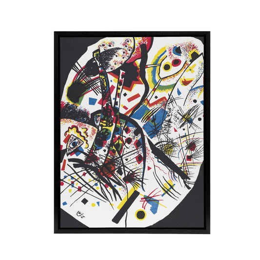 Small Worlds III Abstract Painting Kandinsky Framed Canvas Wall Art Print