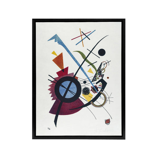 Violet Abstract Painting Wassily Kandinsky Framed Canvas Wall Art Print