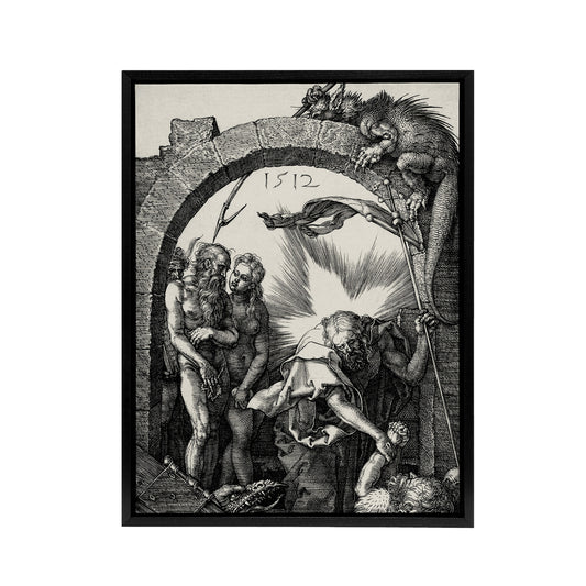 Harrowing of Hell Christ in Limbo Durer Framed Canvas Wall Art Print