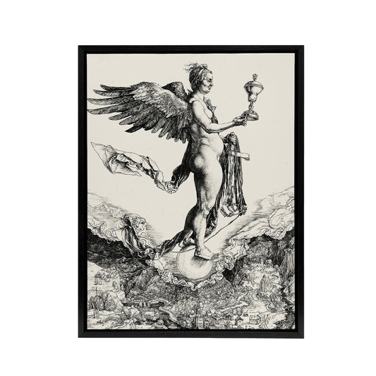 Nemesis The Great Fortune Albrecht Durer Framed Canvas Wall Art Print
