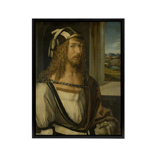 Self Portrait Young Artist Albrecht Durer Framed Canvas Wall Art Print