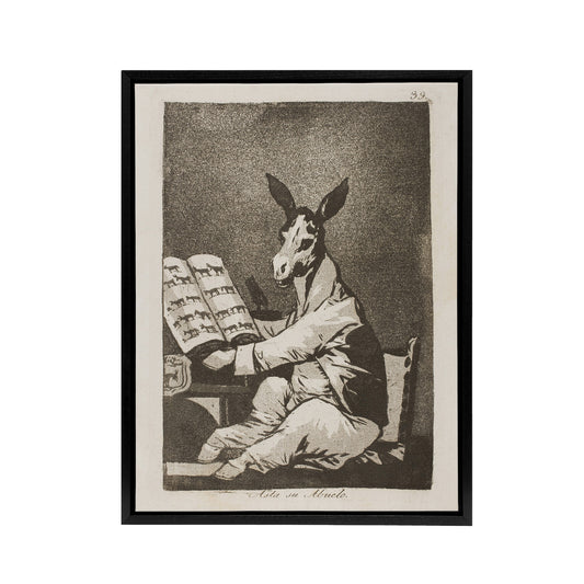 And so was his grandfather Francisco Goya Framed Canvas Wall Art Print