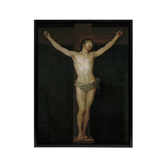 Christ Crucified Bible Scene Francisco Goya Framed Canvas Wall Art Print