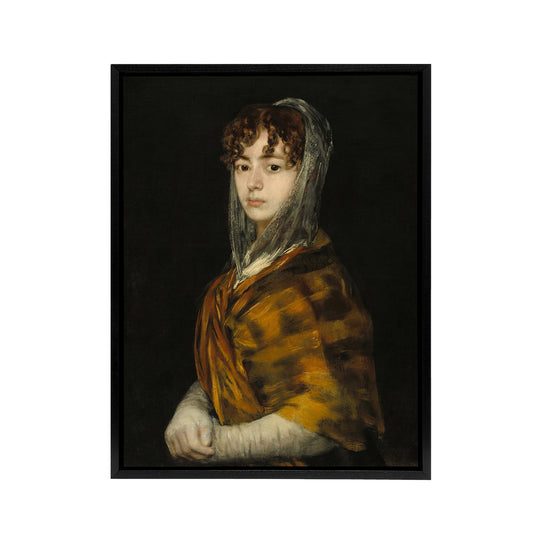 Senora Sabasa Garcia Francisco Goya Framed Canvas Wall Art Print