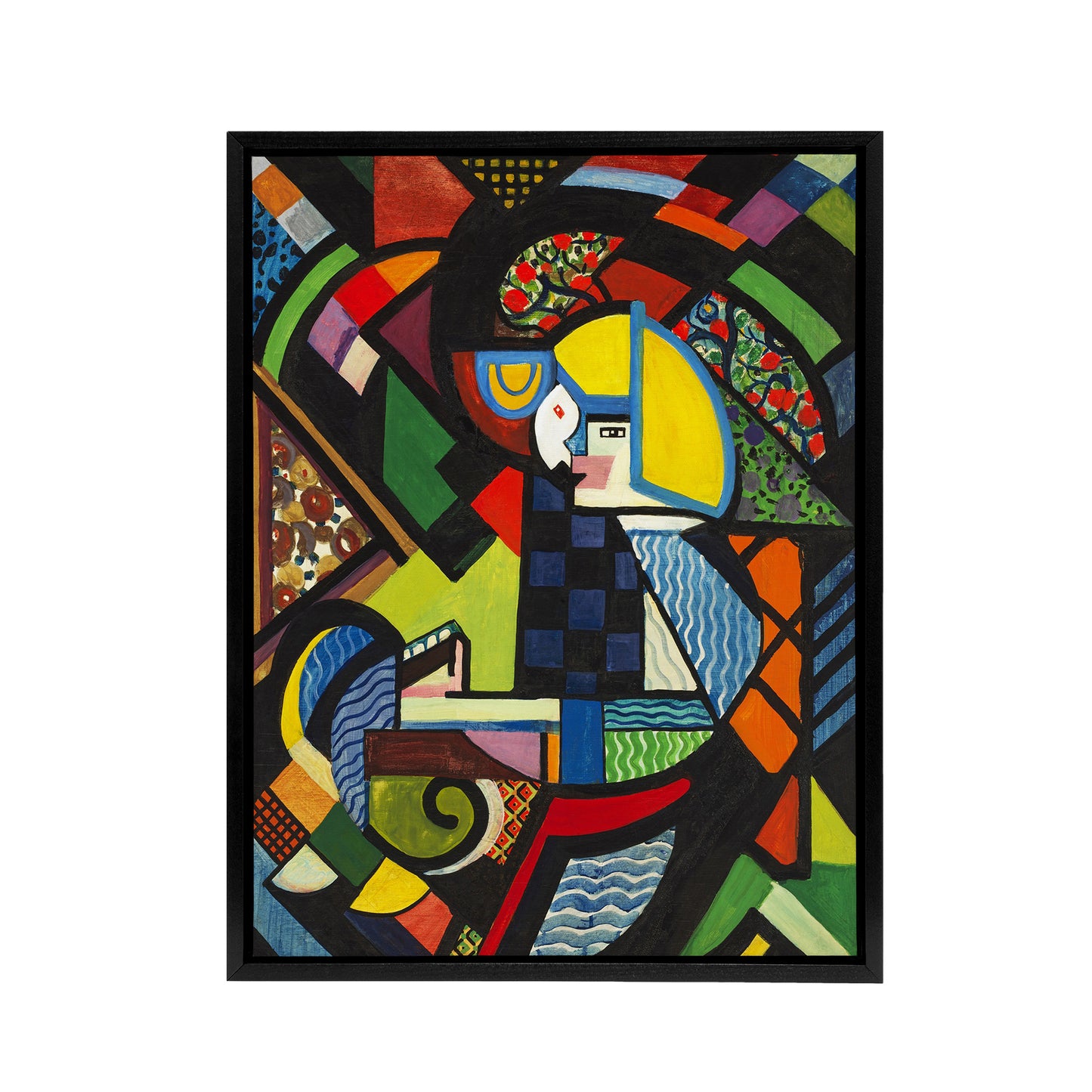 Daughter in a Rocker Henry Lyman Sayen Framed Canvas Wall Art Print