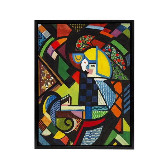 Daughter in a Rocker Henry Lyman Sayen Framed Canvas Wall Art Print