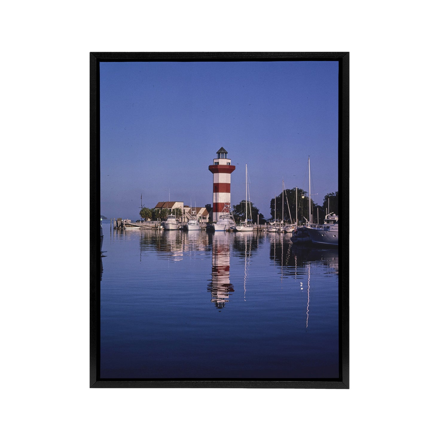 Harbourtown Lighthouse South Carolina Margolies Framed Canvas Wall Art Print