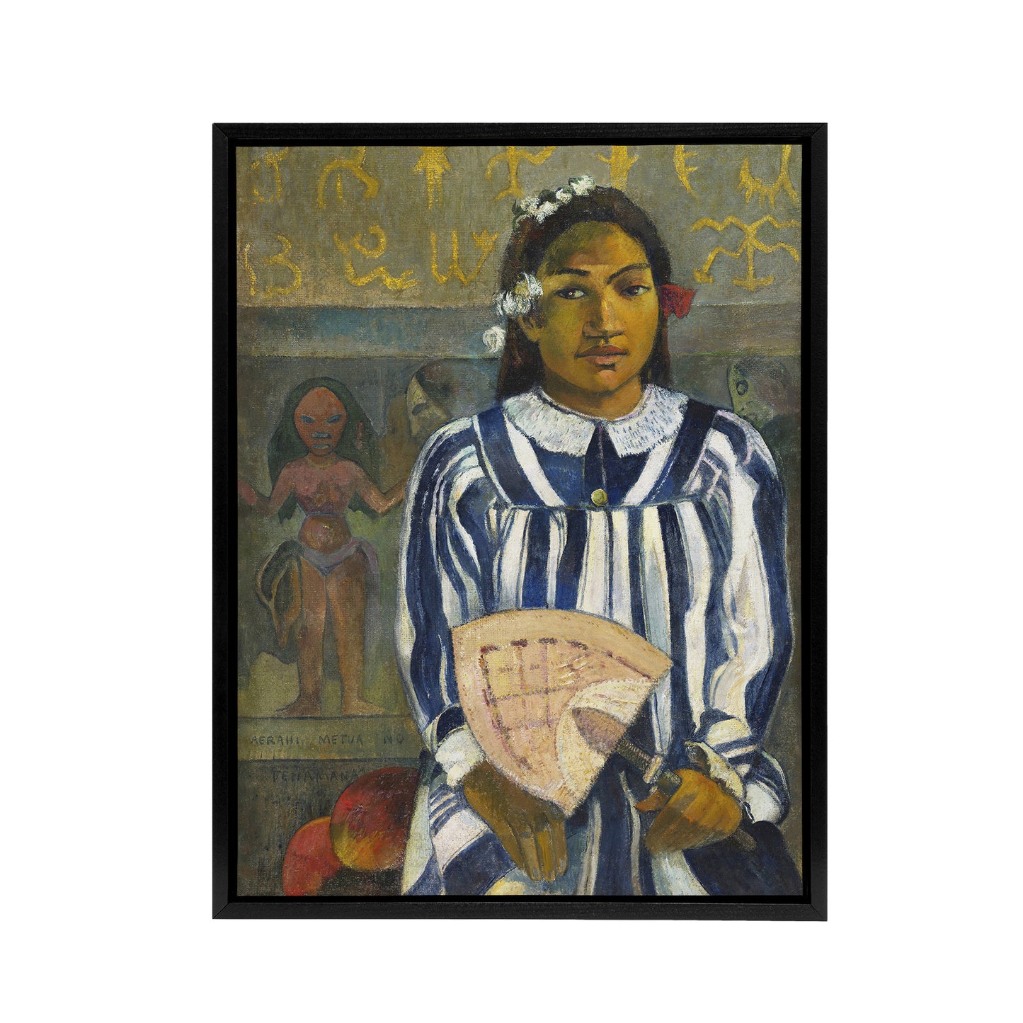 The Ancestors of Tehamana Paul Gauguin Framed Canvas Wall Art Print