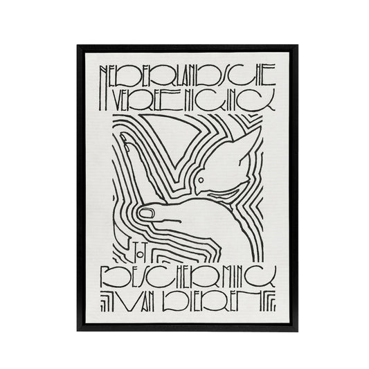 Animal Protection Poster Advert Reijer Stolk Framed Canvas Wall Art Print