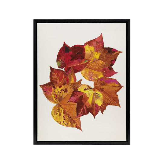 Autumn Leaves Leaf Patterns Reijer Stolk Framed Canvas Wall Art Print