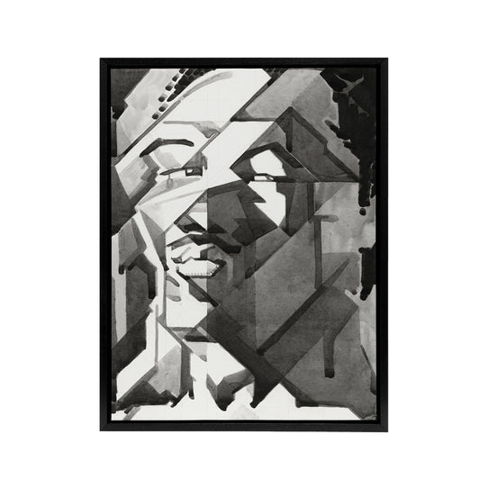 Self Portrait Watercolour Reijer Stolk Framed Canvas Wall Art Print