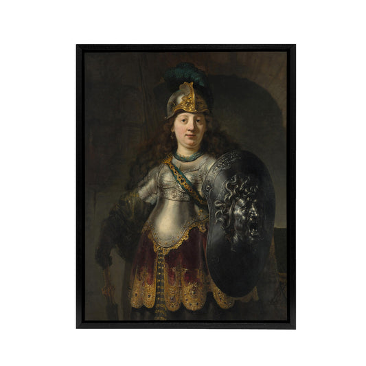 Bellona Roman Goddess of War Rembrandt Framed Canvas Wall Art Print