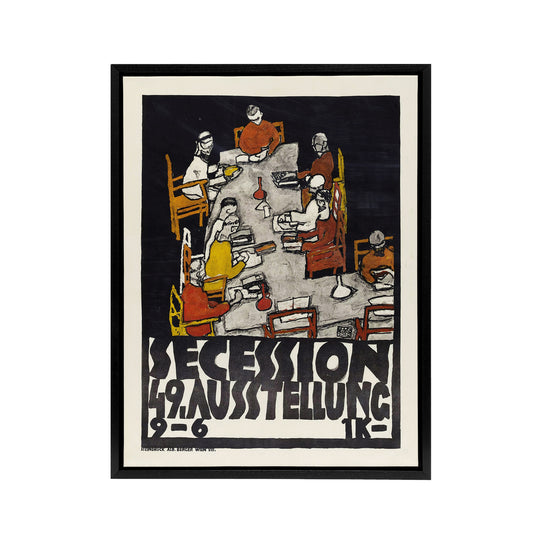 Poster for the 49th Secession Exhibition Schiele Framed Canvas Wall Art Print