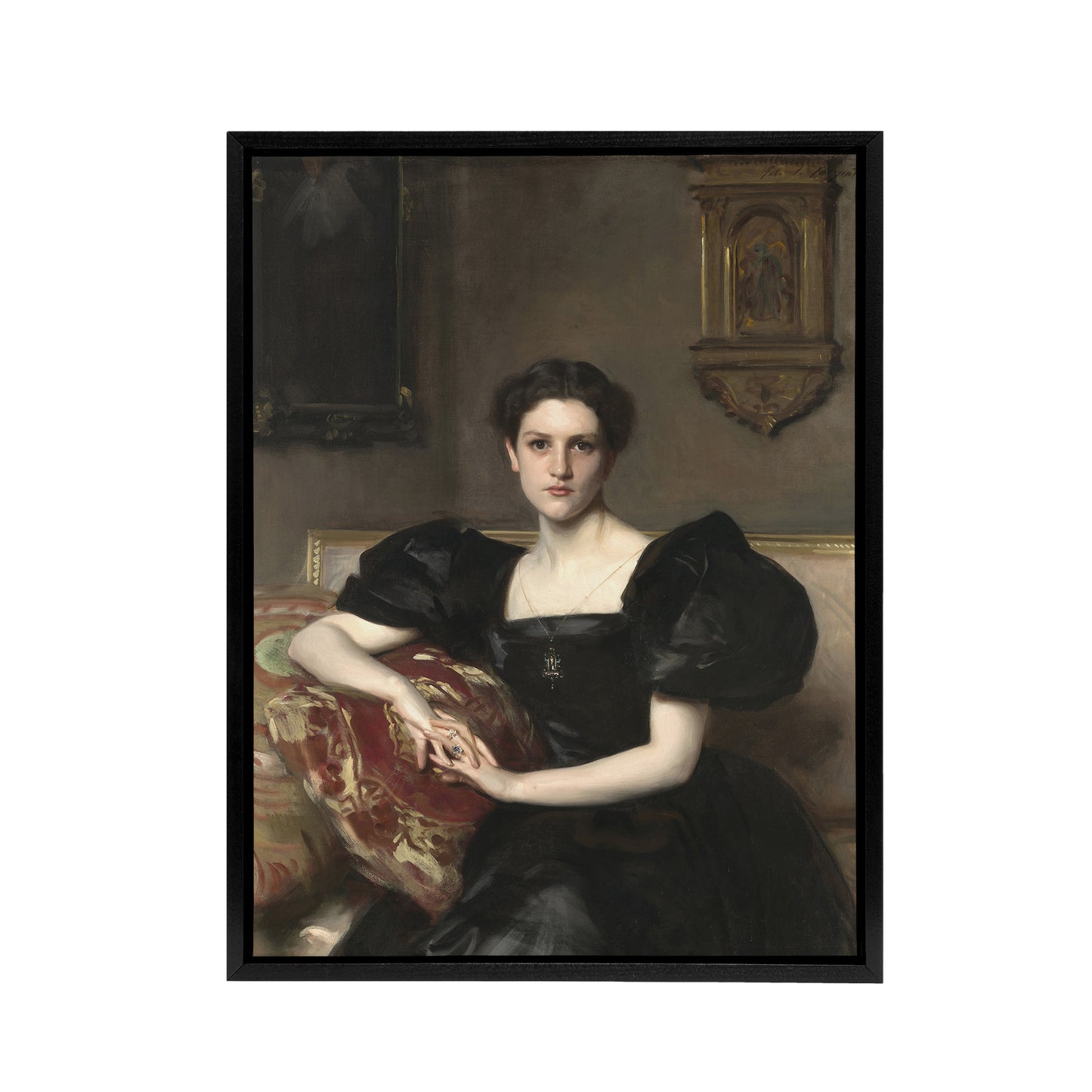 Elizabeth Winthrop Chanler Portrait Sargent Framed Canvas Wall Art Print