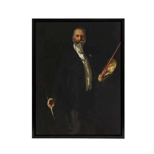 Artist William Merritt Chase Portrait Sargent Framed Canvas Wall Art Print