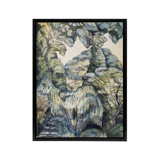 Trees in Bird Garden Iver Heath Paul Nash Framed Canvas Wall Art Print