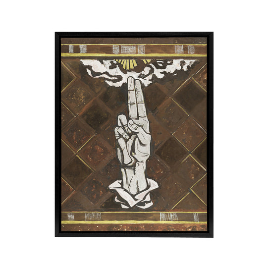 Ulcerated Hand Painting Richard Roland Holst Framed Canvas Wall Art Print