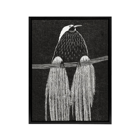 Stylised Bird of Paradise De Mesquita Framed Canvas Wall Art Print