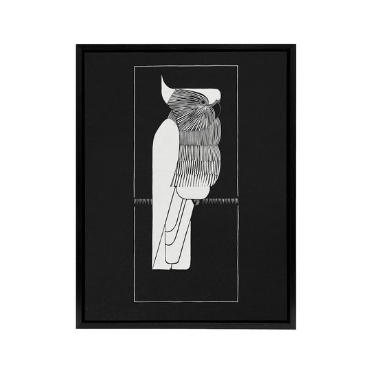 Sulphur Crested Cockatoo Parrot De Mesquita Framed Canvas Wall Art Print