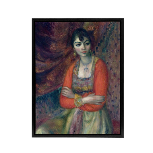 Armenian Girl in Traditional Taraz Glackens Framed Canvas Wall Art Print