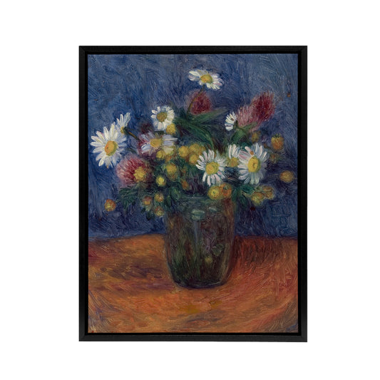Flower Bouquet in Vase Still Life Glackens Framed Canvas Wall Art Print