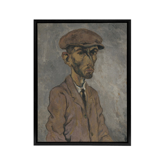 Artists Self Portrait Arnold Weisz Kubincan Black Framed Canvas Wall Art