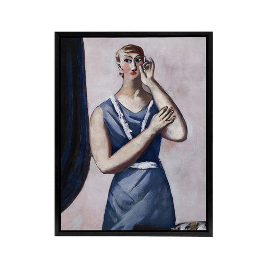 Valentine Tessier Portrait Painting Beckmann Black Framed Canvas Wall Art