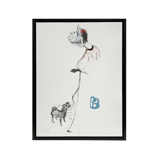 Le Salon des Cent Vintage Advert Bonnard Black Framed Canvas Wall Art