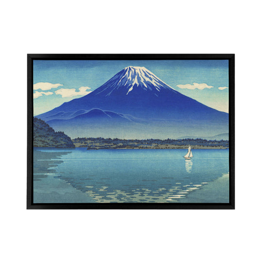 Koitsu Lake Shoji Mount Fuji Black Framed Canvas Japanese Wall Art Print
