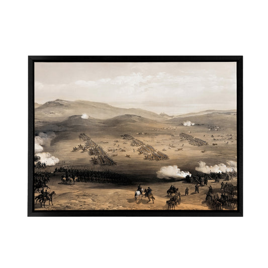 Simpson The Charge of the Light Brigade Black Framed Canvas Wall Art Print