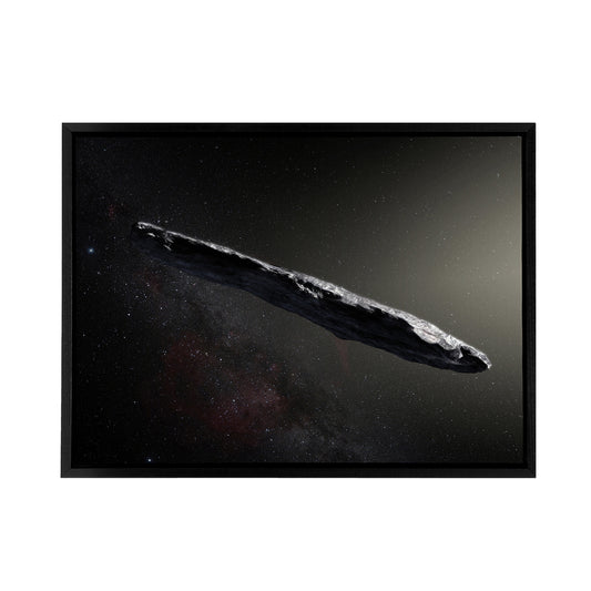 ESO Space Interstellar Asteroid Oumuamua Black Framed Canvas Art Print