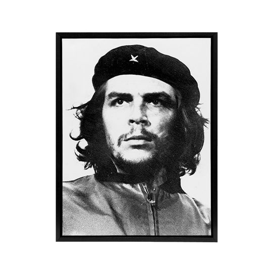 Korda Portrait Revolutionary Che Guevara Black Framed Canvas Art Print
