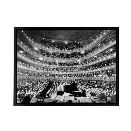 New York Metropolitan Opera Hoffmann Concert Black Framed Canvas Wall Art
