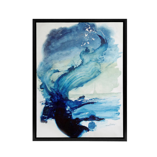 Eduard Tomek Sea Abstract Painting Black Framed Canvas Wall Art Print