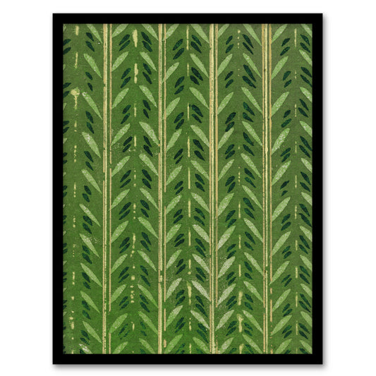 Furuya Korin Framed Wall Art Print Vintage Japanese Botanical Pattern Home Décor