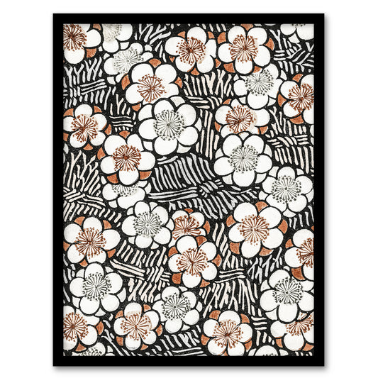Shin Bijutsukai Framed Wall Art Print Flowerbed Floral Pattern Home Décor