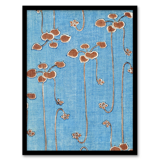 Shin Bijutsukai Framed Wall Art Print Vintage Vine Illustration Home Décor