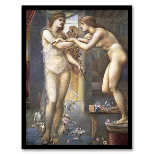 Edward Burne Jones Framed Wall Art Print Aphrodite and Galatea Home Décor