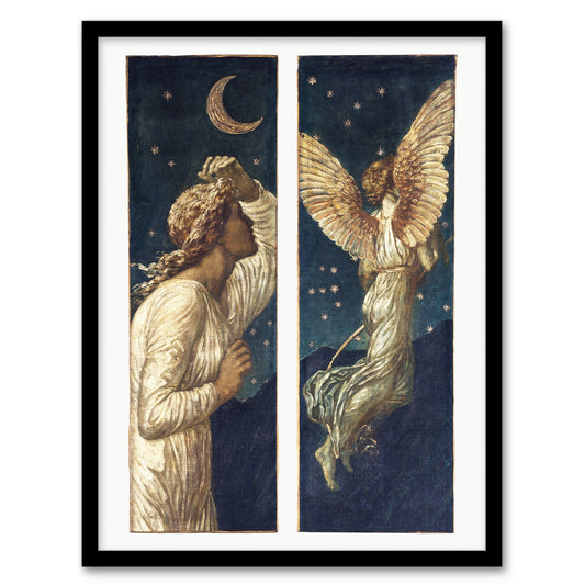 Edward Burne Jones Framed Wall Art Cupid Flying Away From Psyche Home Décor