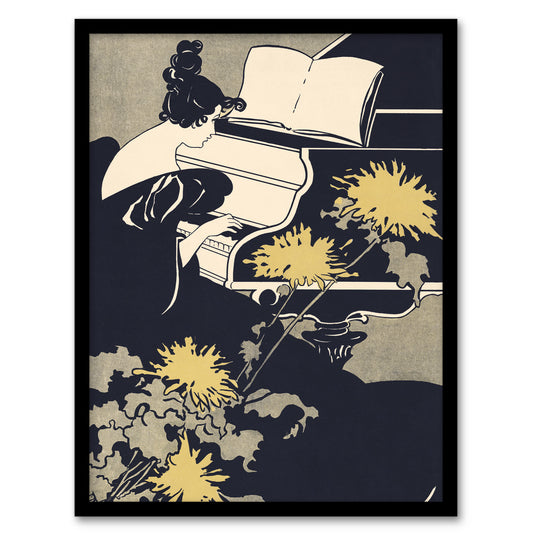 Ethel Reed Framed Wall Art Print Miss Traumerei Piano Book Cover Home Décor