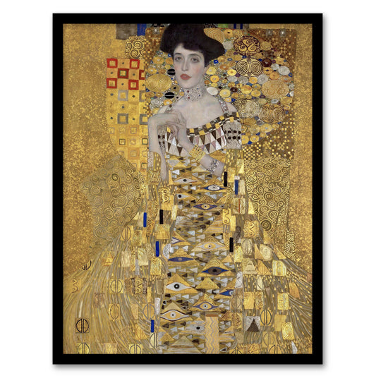 Gustav Klimt Framed Wall Art Print Portrait of Adele Bloch Bauer I Home Décor