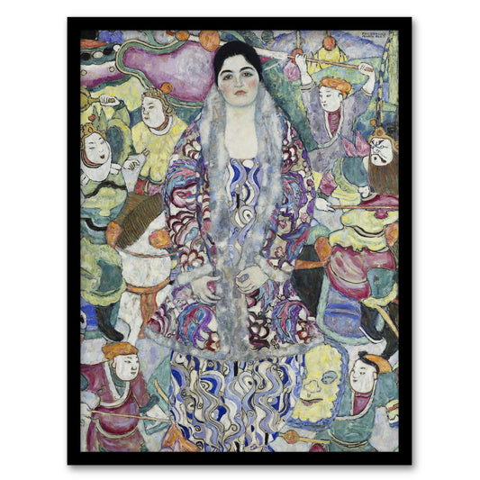 Gustav Klimt Framed Wall Art Print Portrait of Friederike Maria Beer Home Décor