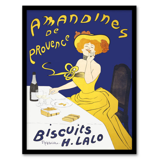 Leonetto Cappiello Framed Wall Art Almond Biscuits Vintage Advert Home Décor